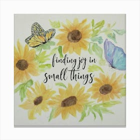 Finding Joy In Small Things 1 Canvas Print