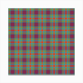 Plaid Fabric 152 Canvas Print