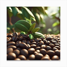 Coffee Beans 89 Canvas Print