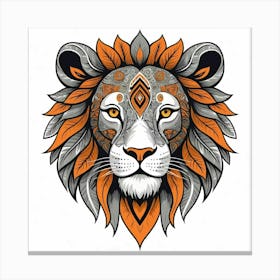 Lion Head 1 Canvas Print