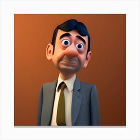 Mr. Bean CGI version Canvas Print