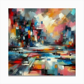 Abstract Cityscape 26 Canvas Print