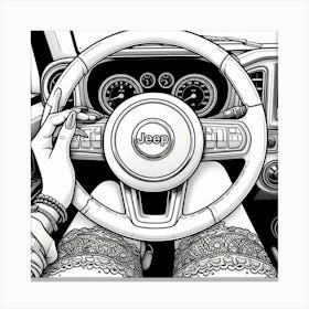 Jeep Wrangler 2 Canvas Print