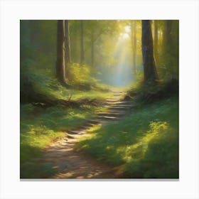 Path In the Woods 3 Canvas Print