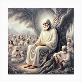 Sai Baba 3 Canvas Print