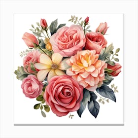 Bouquet Of Roses 7 Canvas Print