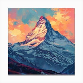 Matterhorn Painting Canvas Print