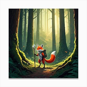 Fox Explorer Canvas Print