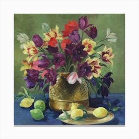 Still Life With Tulips Canvas Print