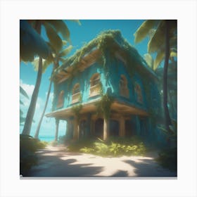 House On The Beach Canvas Print