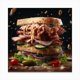 Cheese Sandwich Canvas Print