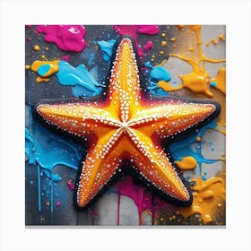 Starfish Painting Canvas Print