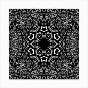 Abstract Black And White Pattern 10 Leinwandbild