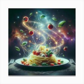 Plate Of Spaghetti Canvas Print