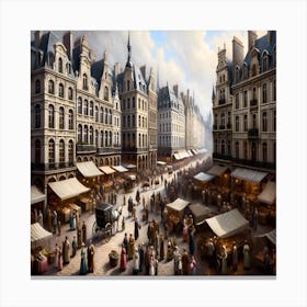 Paris Market Canvas Print