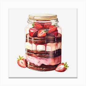 Ice Cream In A Jar 1 Canvas Print