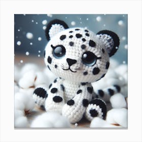 Amigurumi, Snow Leopard 3 Canvas Print