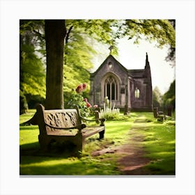 Remembrance Vintage Tomb Landmark Beautiful Plant Headstone Culture Old Architecture Rest (8) Canvas Print