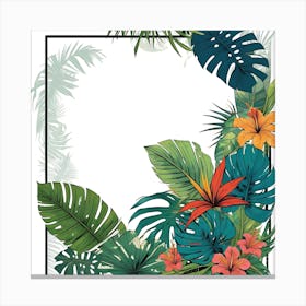 Tropical Frame 2 Canvas Print
