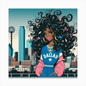 Dallas Cityscape 1 Canvas Print