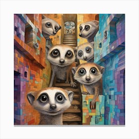 Meerkats 1 Canvas Print