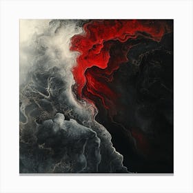 'Black And Red' Canvas Print