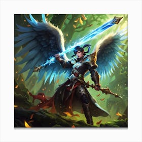 Angel Of Legends Canvas Print