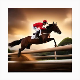 STEEPLE CHASE Canvas Print