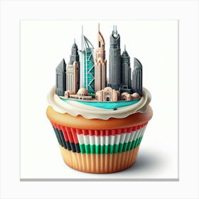 Dubai Cupcake 1 Canvas Print