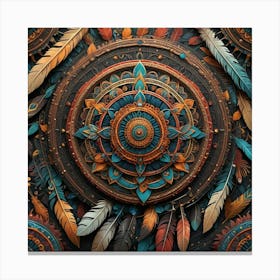 Adobe Mandala Canvas Print