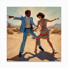 Dance In The Desert Art print Canvas Print