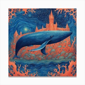 Blue Whale Canvas Print