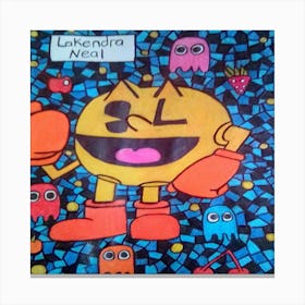 Pac-Man & Ghosts  Canvas Print