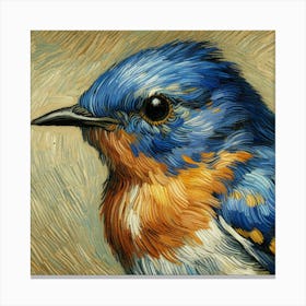 Bluebird By Vincent Van Gogh Canvas Print