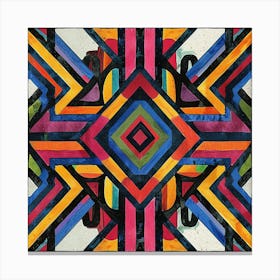 Abstract Geometric Pattern 4 Canvas Print