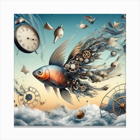 Fish In The Clouds 1 Canvas Print