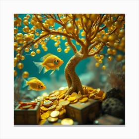 Gold Tree 1 Toile