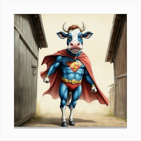 Super Cow 3 Canvas Print