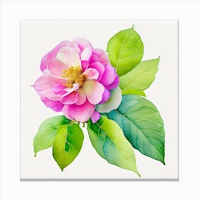 Watercolor Flower Canvas Print