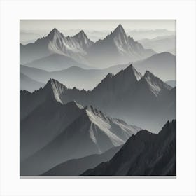 Mountain Range 2 Canvas Print