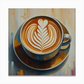 Latte Cup Canvas Print