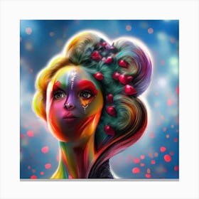 Colorful Girl Canvas Print