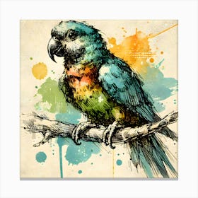 Colorful Parrot Canvas Print