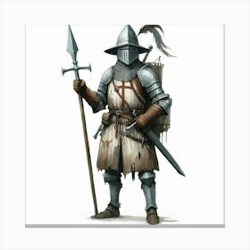 Medieval knight 5 Canvas Print