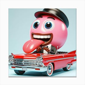 Pink Car Canvas Print