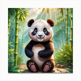 Panda Bear 12 Canvas Print