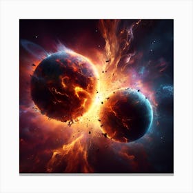 Worlds Collide Canvas Print