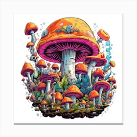 Mushroom Forest Canvas Print