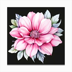 Dahlia Flower 12 Canvas Print