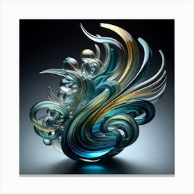 Glass Sculpture Canvas Print